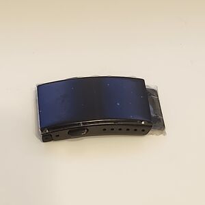 Black Micro Adjustable Milled Watch Clasp 18mm